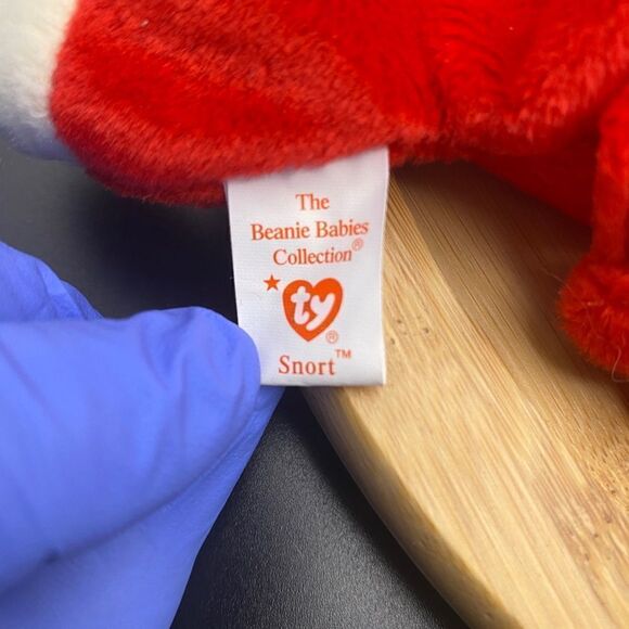 Ultra rare and collectible, Snort the Bull.  2 beanie set.  Both mint condition - Picture 15 of 16